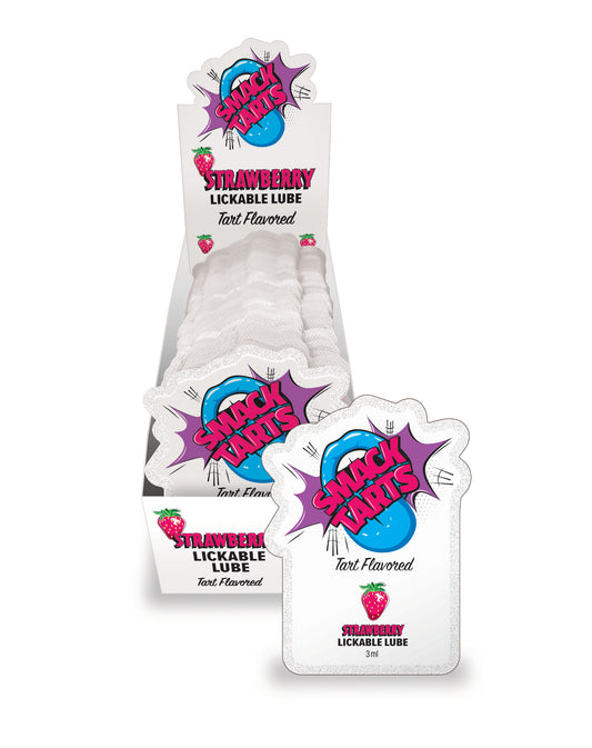 SMACK Tarts Sour Strawberry Lube 3ML Pouch Display of 36 🍓