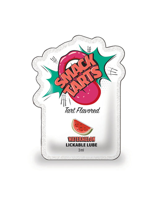 SMACK Tarts Sour Watermelon Lube 3ML Pouch- Case of 48 🍉