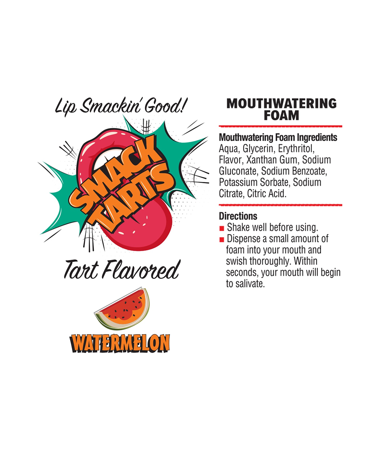 SMACK Tarts Mouthwatering Foam, Sour Watermelon 2.7oz 🍉
