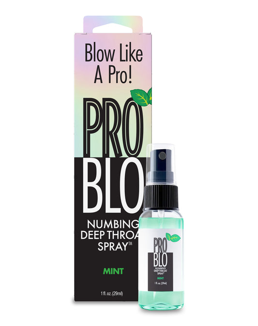 ProBlo Deep Throat Numbing Spray- Mint, 1 oz 🌱