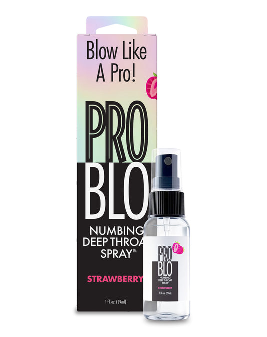 ProBlo Deep Throat Numbing Spray- Strawberry, 1 oz 🍓