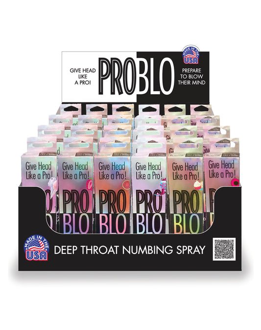 Pro Blo Deep Throat Spray POP Display of 24