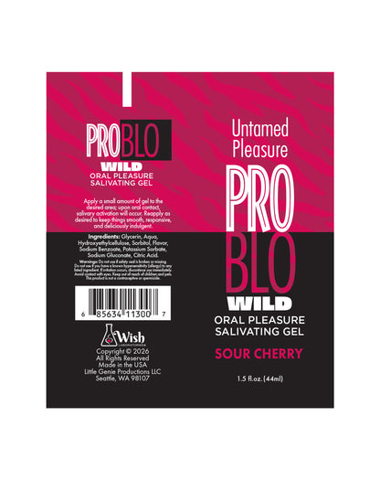 ProBlo Wild Oral Pleasure Salivating Gel, Sour Cherry 1.5 oz