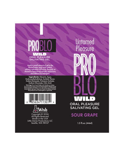 ProBlo Wild Oral Pleasure Salivating Gel, Sour Grape 1.5 oz