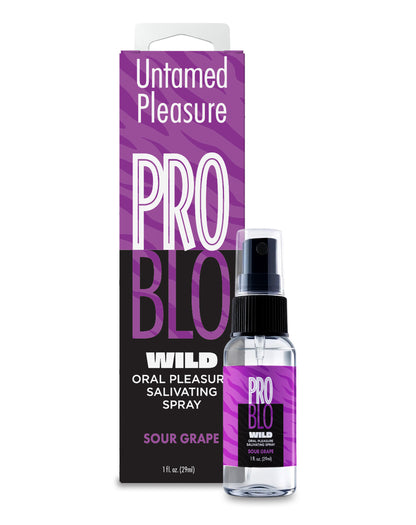 ProBlo Wild Oral Pleasure Salivating Spray-  Sour Grape, 1oz