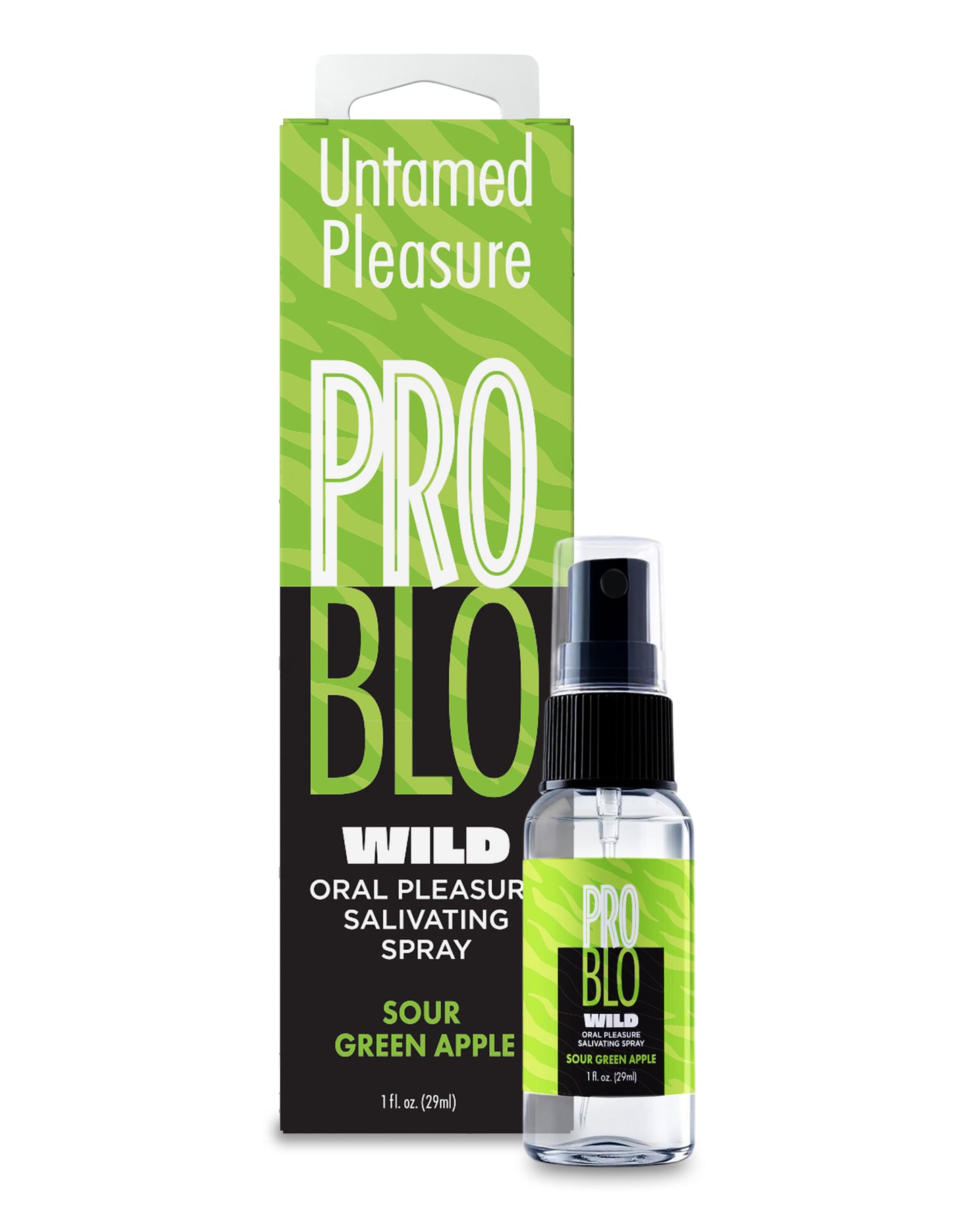 ProBlo Wild Oral Pleasure Salivating Spray- Sour Green Apple, 1oz