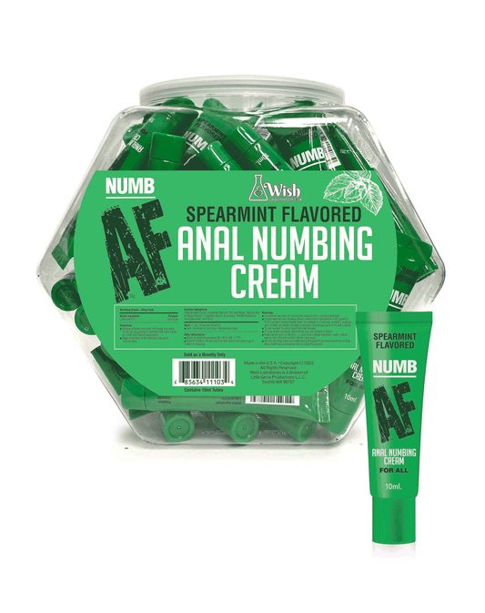 Numb AF Anal Numbing Gel- Mint POP Display of 65