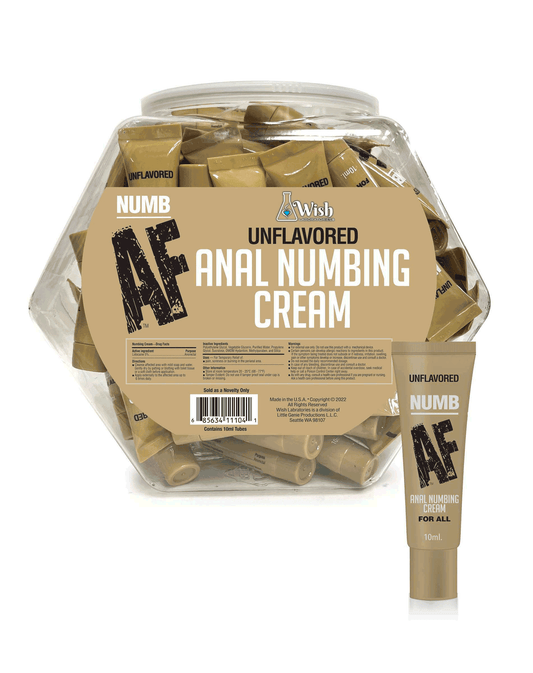 Numb AF Anal Numbing Gel- Unflavored POP Display of 65
