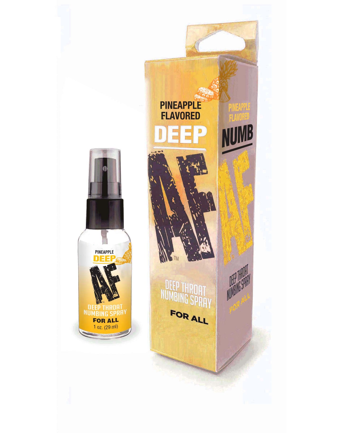 Deep AF Deep Throat Numbing Spray- Pineapple, 1oz 🍍