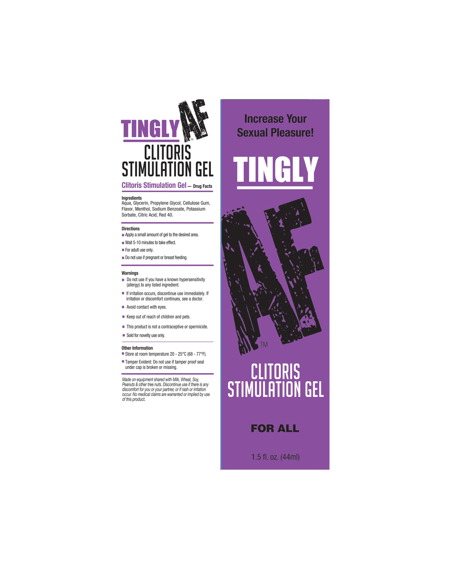Tingly AF Clitoral Stimulation Gel 1.5oz