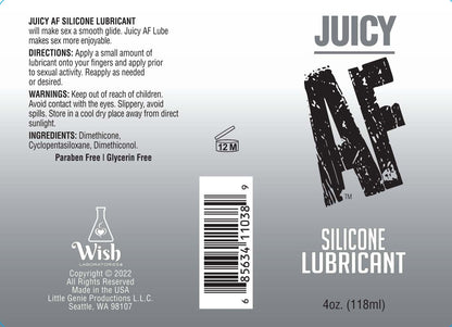 Juicy AF Silicone Lubricant, 4oz