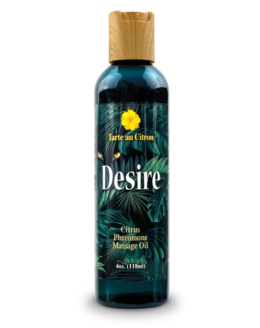 Desire Pheromone Massage Oil- Citrus, 4oz