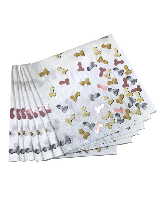 Glitterati Penis Napkins