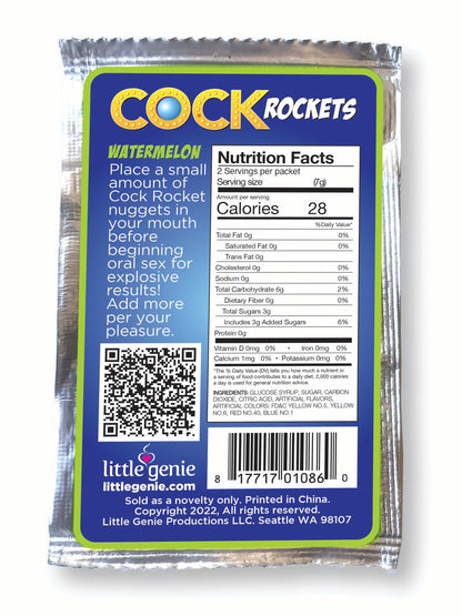 Cock Rockets Oral Sex Candy, Watermelon