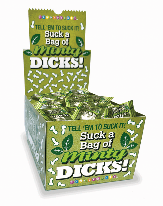 Suck a Bag of Minty Dicks- Display of 100