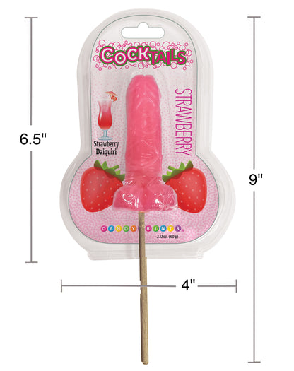COCKtails- Cocktail Inspired Penis Lollipop- Strawberry Daiquiri 🍓