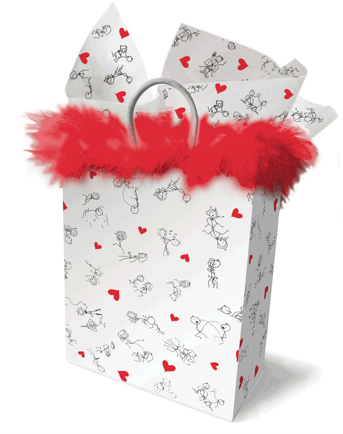 Naughty Stick Figure Tissue Paper
