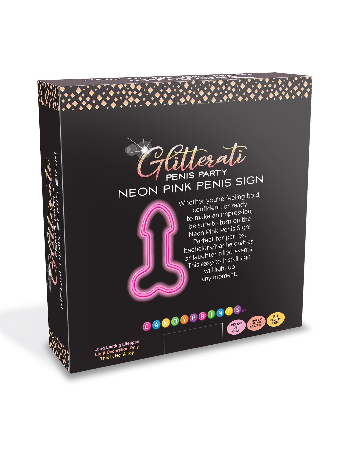 Glitterati Neon Penis Light up Sign