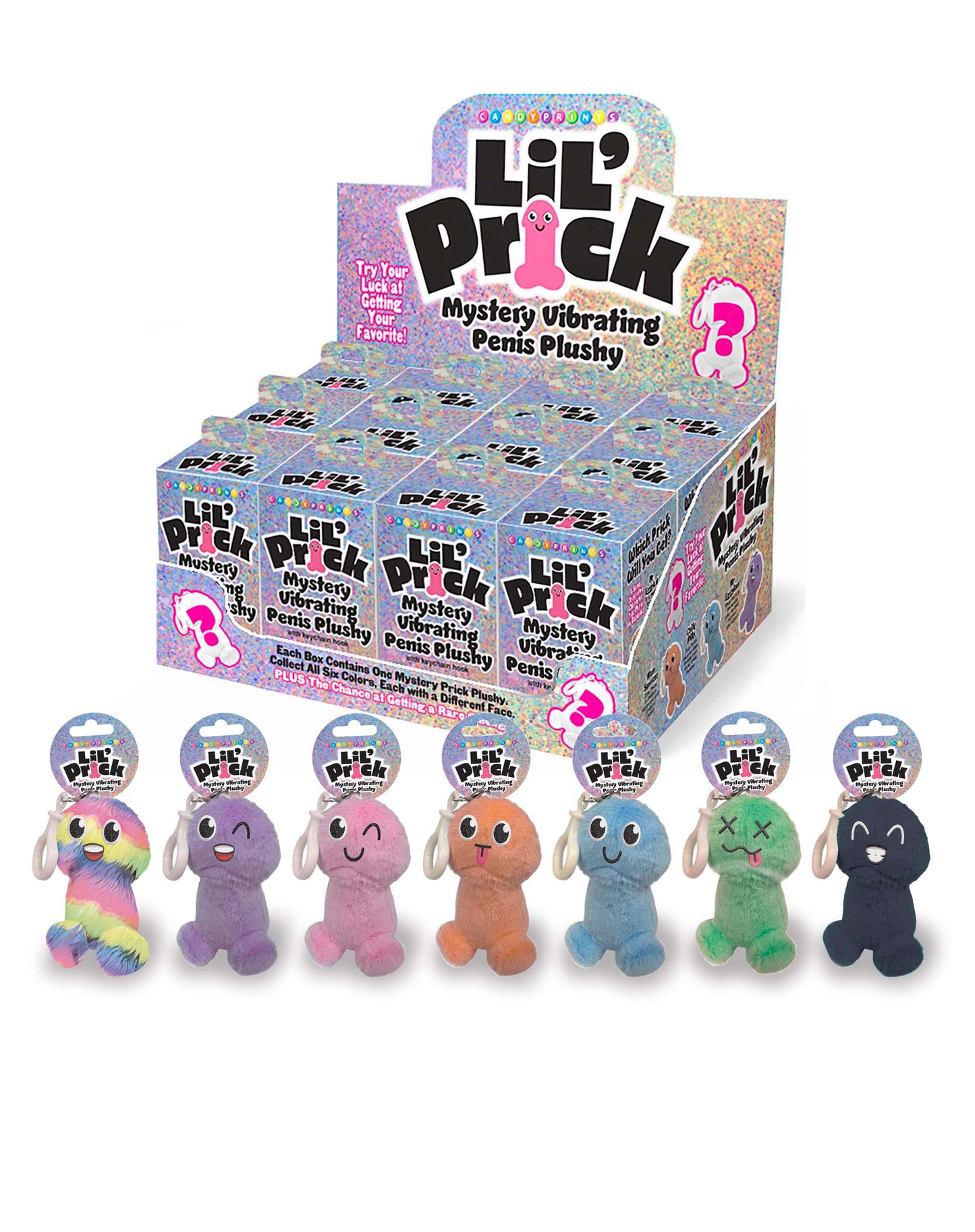 Lil' Pricks Vibrating Plushy Blind Box Display of 12