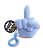 Fucks to Give Twirly Bird Key Chain Charm Plushy- Blue