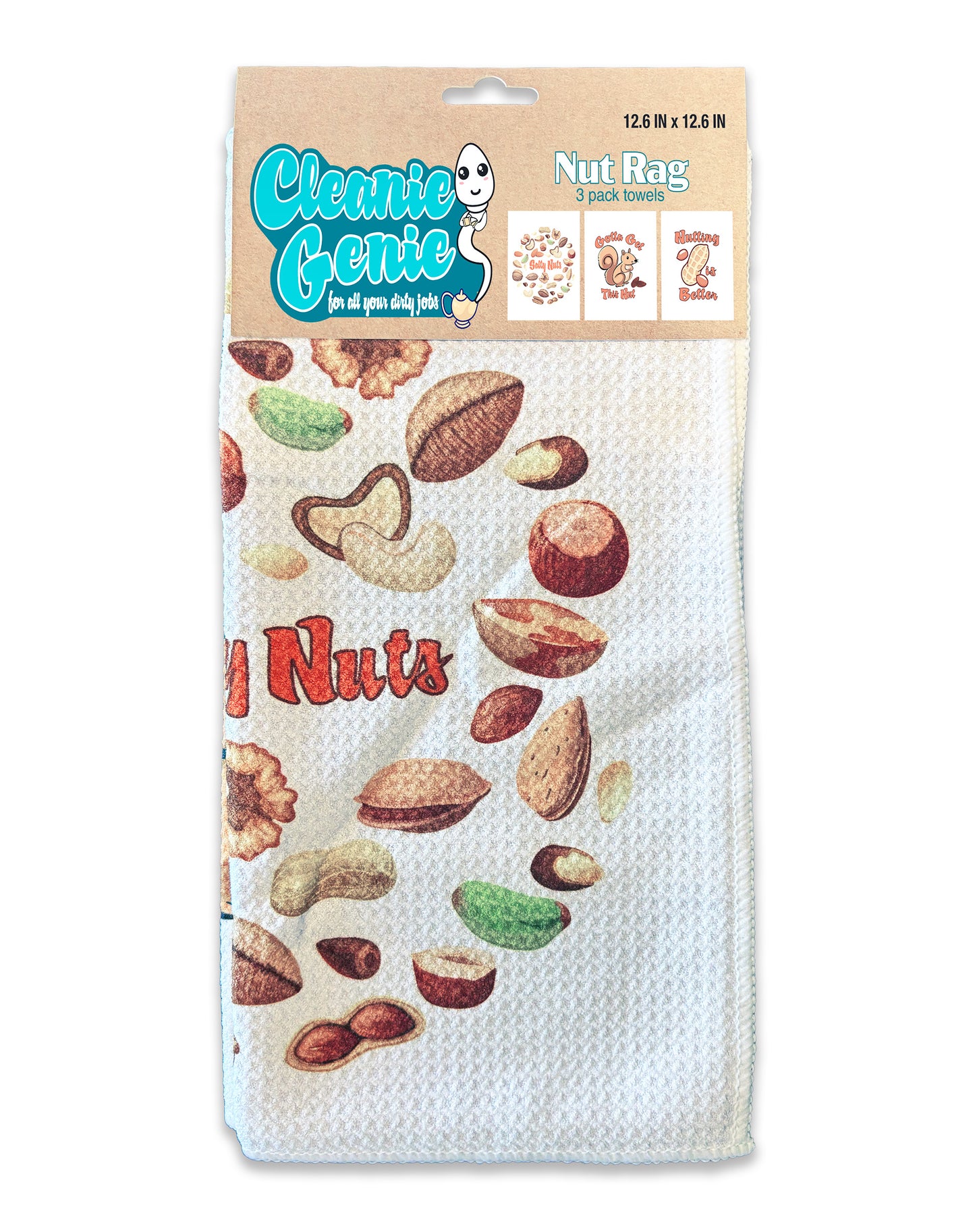 Cleanie Genie Cum Rags, Nut Rags