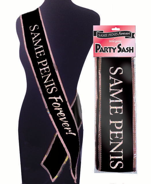 Bridal Sash- Same Penis Forever