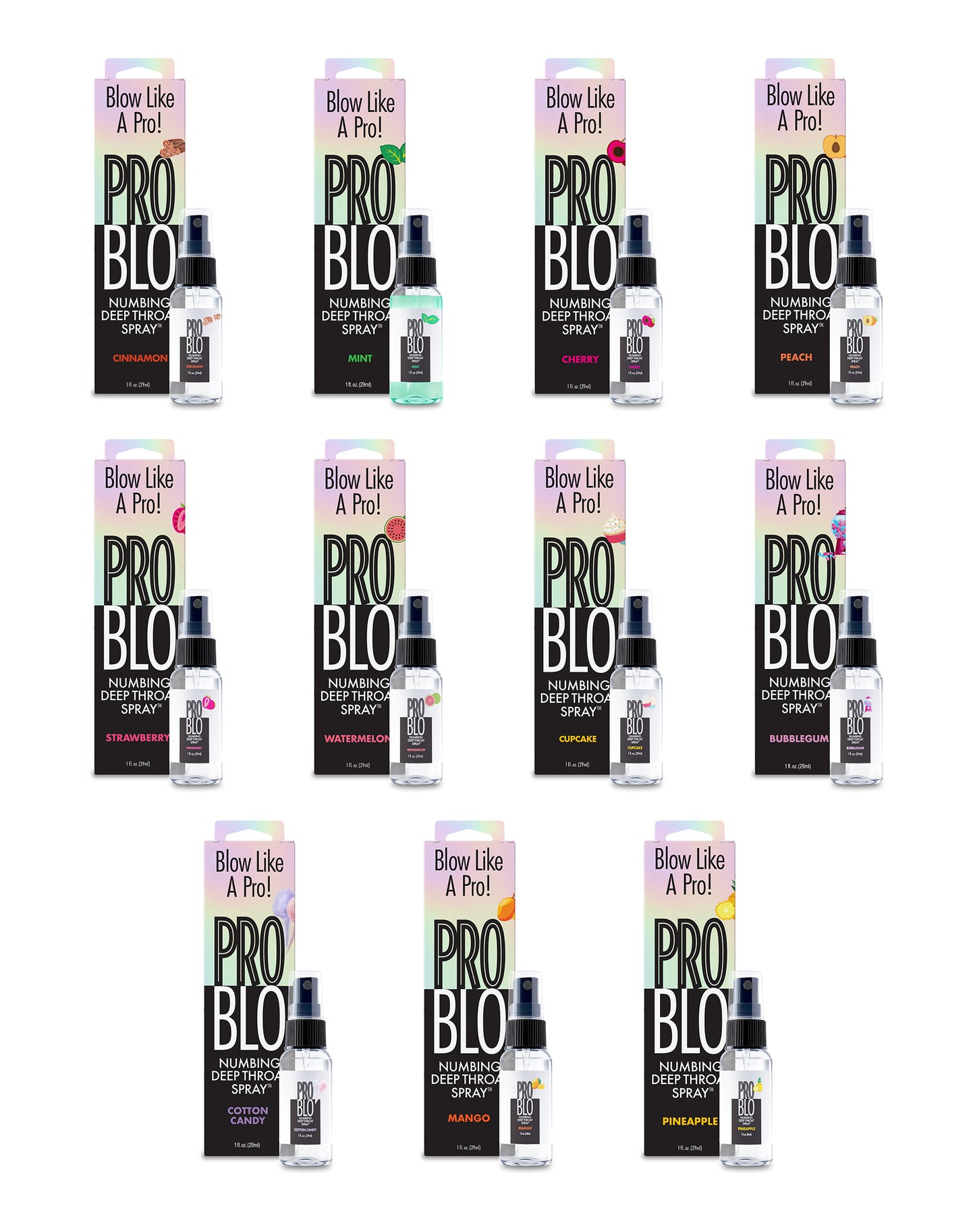 ProBlo Deep Throat Numbing Spray- Mango, 1oz 🥭