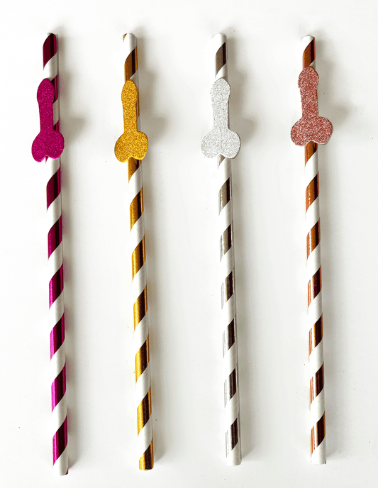 CP.1040 - Glitterati Penis Tall Straws image 2