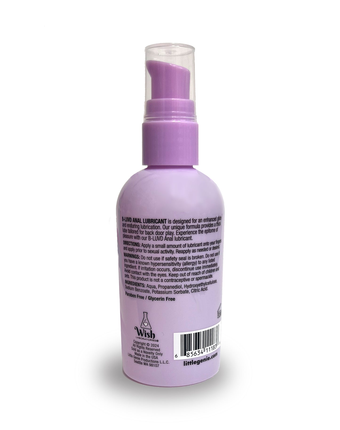 BT.1401 - B-Luvd Anal Lubricant 4oz image 2