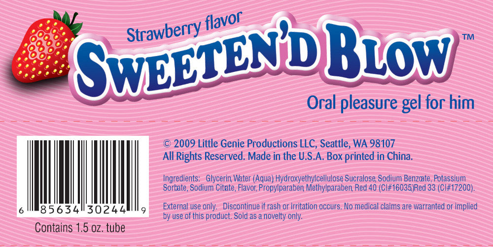BT.023B - Sweeten'd Blow Oral Pleasure Gel - 3 Flavor Fish Bowl image 4