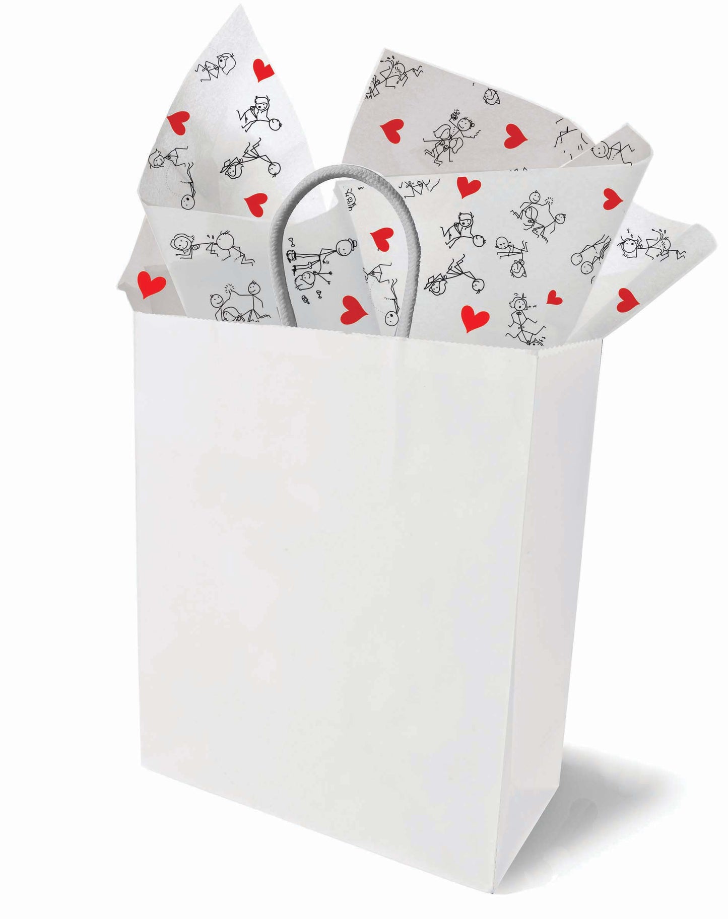 CP.1235- Naughty Stick Figure Tissue Paper image 0