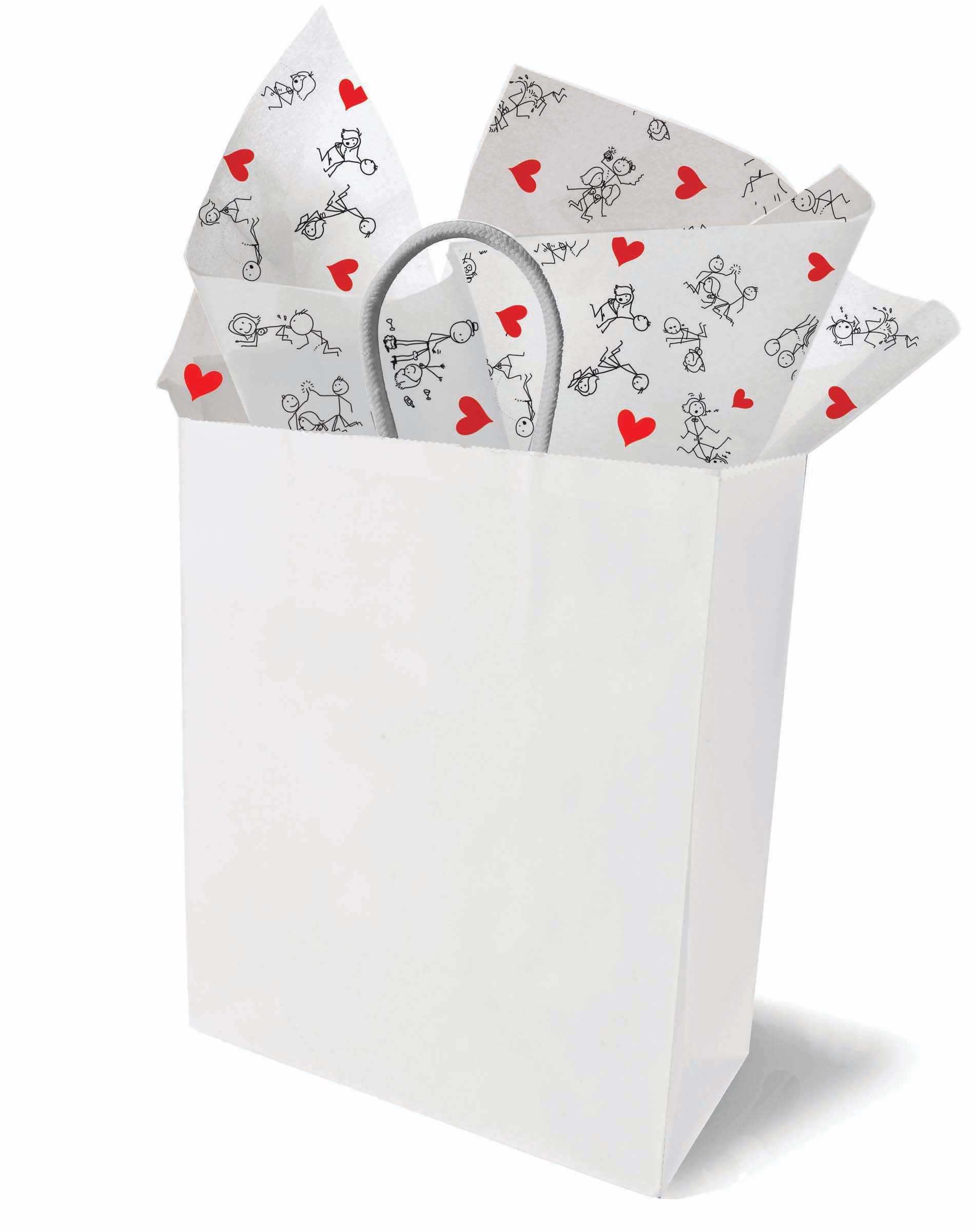 CP.1235- Naughty Stick Figure Tissue Paper image 0