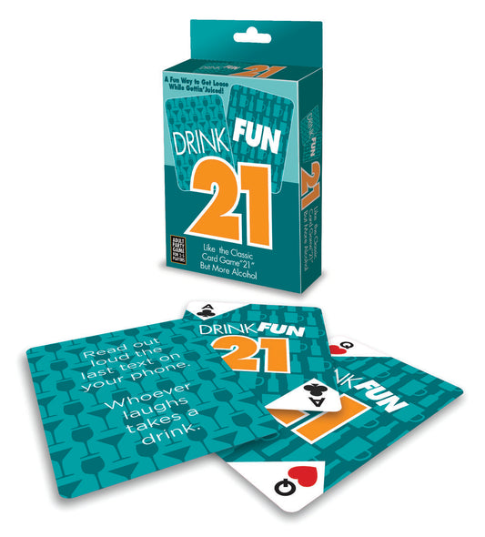 BG.075 - Drink Fun 21- Drinking Blackjack Style Card Game for Adults image 1