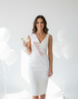 Littlegenie.com white satin bridal sash with glittery pink and gold 'Bride' text. Perfect for bachelorette parties.