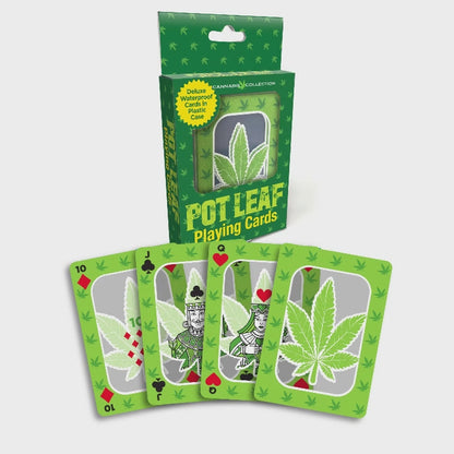 Cannabis Pot Leaf Waterproof Playing Cards